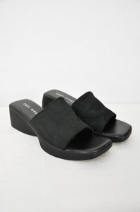 Vintage Slip On Platform Sandals | Size W8