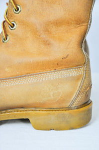 Vintage Timberland 9-Eye Wheat Boots | Size W8.5/9 or M7/7.5