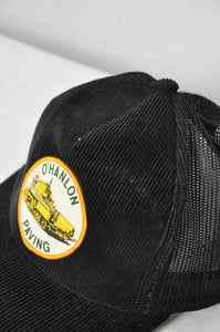 Vintage Corduroy O'Hanlon Paving Snapback Trucker Hat