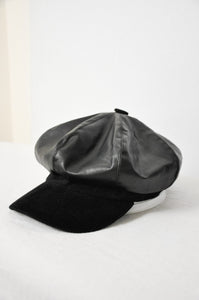 Leather and Corduroy Brando Cap