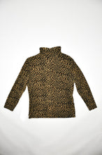 Load image into Gallery viewer, Slinky Leopard Print Mockneck Shirt | Size L-XL