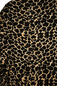 Slinky Leopard Print Mockneck Shirt | Size L-XL