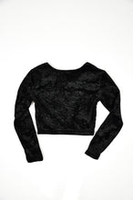 Load image into Gallery viewer, Vintage 90s Velvet Crop Top | Size Small