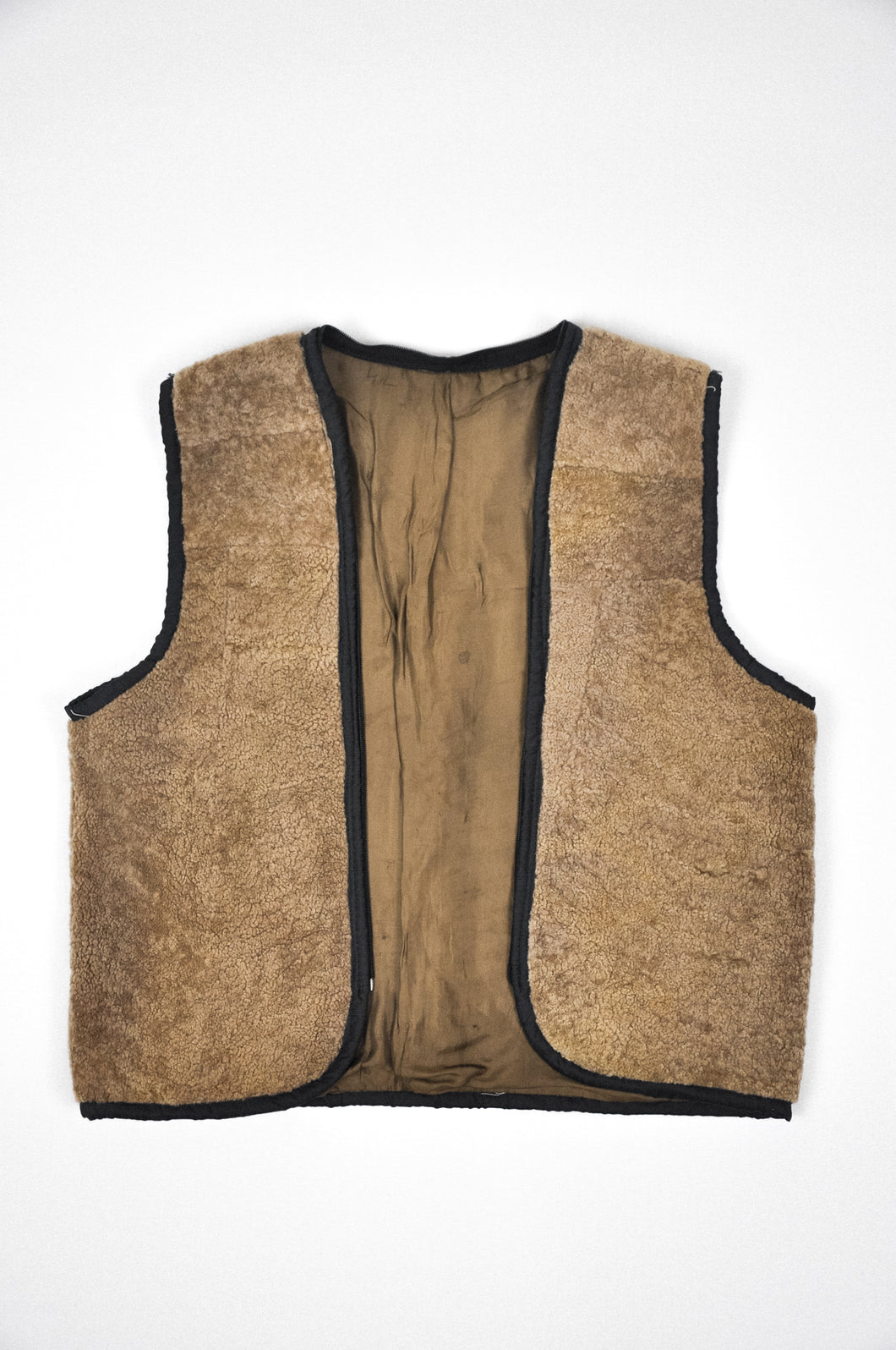 Vintage Sherpa Liner Vest | Size L/XL