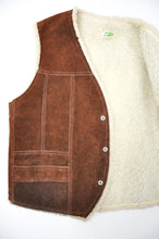 Load image into Gallery viewer, Genuine Leather and Sherpa Vest | Size XL