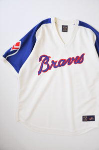 Maillot MLB de la collection Cooperstown « Braves » des années 2000 | Taille 2X