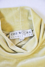 Charger l&#39;image dans la galerie, T-shirt Mockneck en velours vintage | Taille S