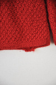 pull en tricot de laine vintage | Taille L