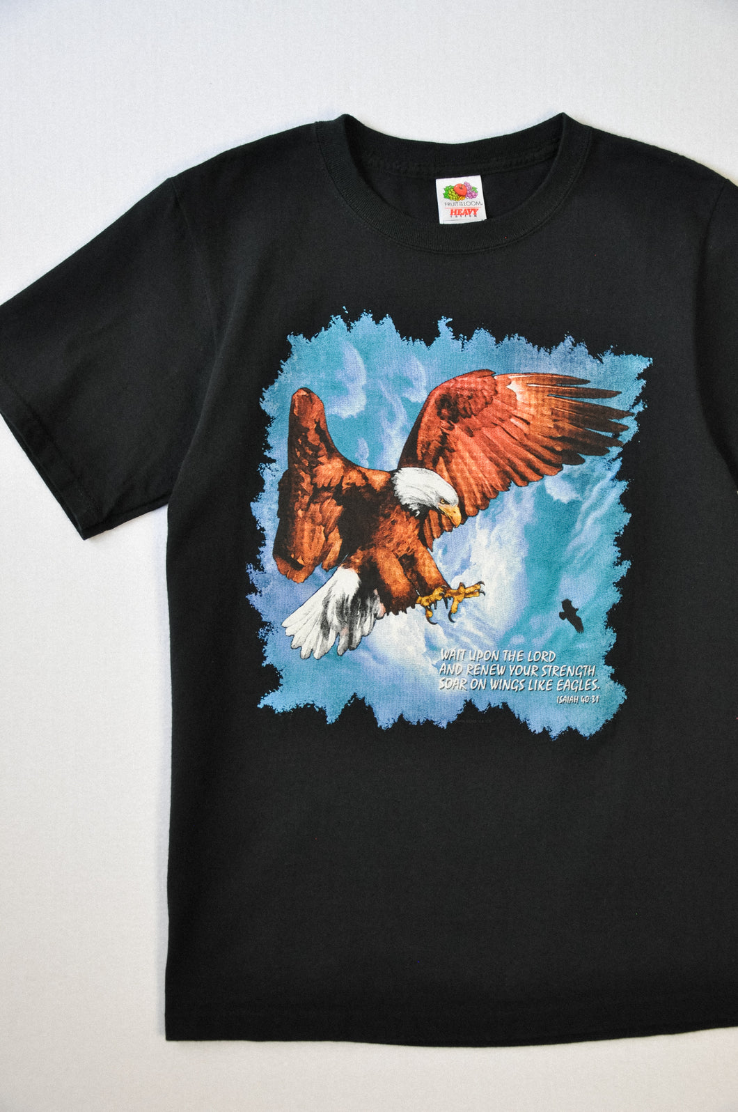 T-shirt vintage Eagle Bible Verset | Taille S