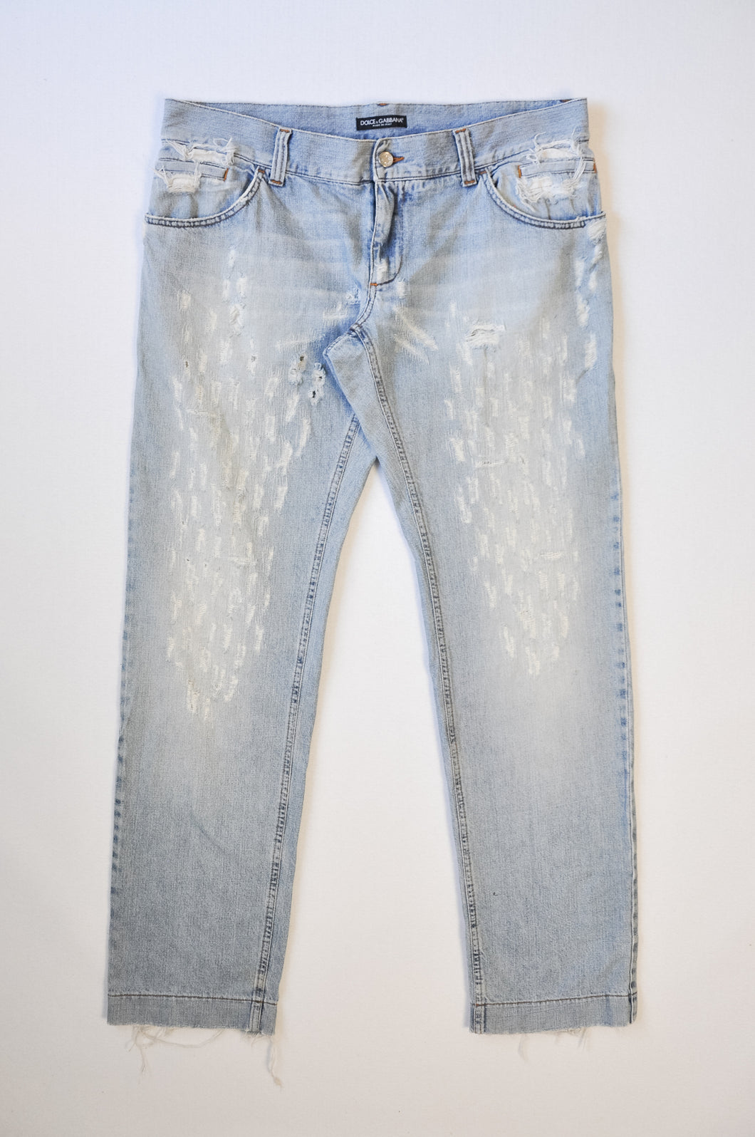 Y2K Dolce & Gabbana Distressed Jeans | 38
