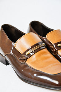 1970s Two-Tone Penny Loafers | Size M8.5