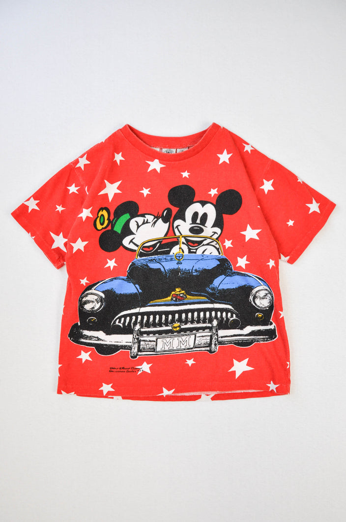 Vintage 90s Mickey & Minnie T-Shirt | Youth S (7/8)