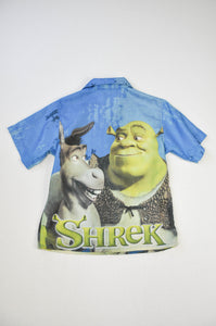Shrek Button Up T-Shirt | Youth L
