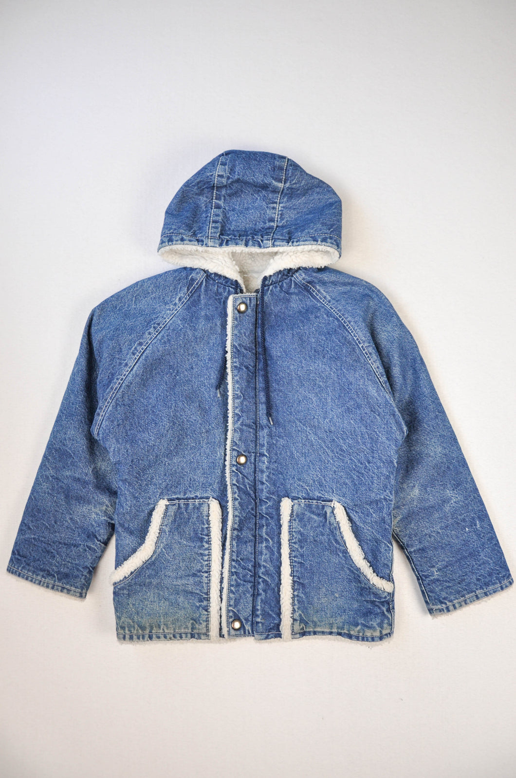 Vintage Denim & Sherpa Coat | Youth XL