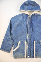 Load image into Gallery viewer, Vintage Denim &amp; Sherpa Coat | Youth XL