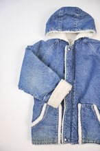 Load image into Gallery viewer, Vintage Denim &amp; Sherpa Coat | Youth XL