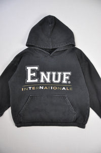 Vintage 'Enuf' Hoodie | Youth XL