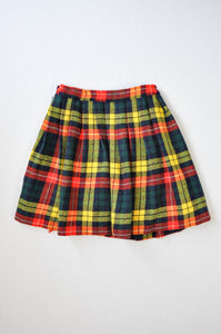 Vintage Wool Pleated Skirt | Youth L