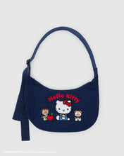 Load image into Gallery viewer, Medium Nylon Crescent Bag | Embroidered Hello Kitty &amp; Teddy