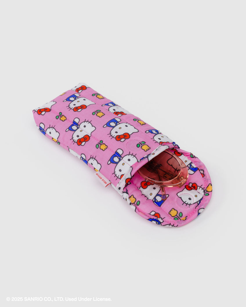 Puffy Glasses Sleeve | Hello Kitty Pink