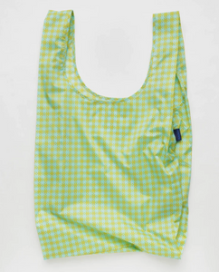 Big Baggu | Mint Pixel Gingham