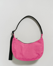 Load image into Gallery viewer, Medium Nylon Crescent Bag | Azalea Pink