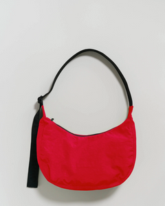 Medium Nylon Crescent Bag | Candy Apple