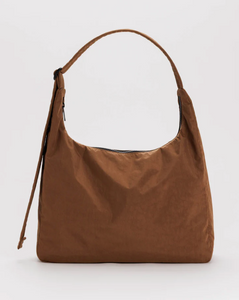 Nylon Shoulder Bag | Brown