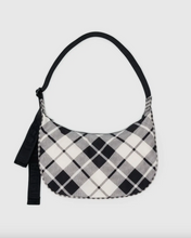 Load image into Gallery viewer, Medium Nylon Crescent Bag | Mixed Plaid
