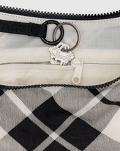 Load image into Gallery viewer, Medium Nylon Crescent Bag | Mixed Plaid