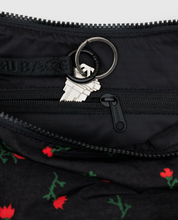 Charger l&#39;image dans la galerie, Medium Nylon Crescent Bag | Painted Wildflower