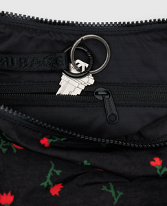 Medium Nylon Crescent Bag | Painted Wildflower