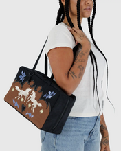 Charger l&#39;image dans la galerie, Medium Nylon Bowler Bag | Western Appliqué