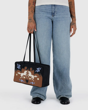 Charger l&#39;image dans la galerie, Medium Nylon Bowler Bag | Western Appliqué