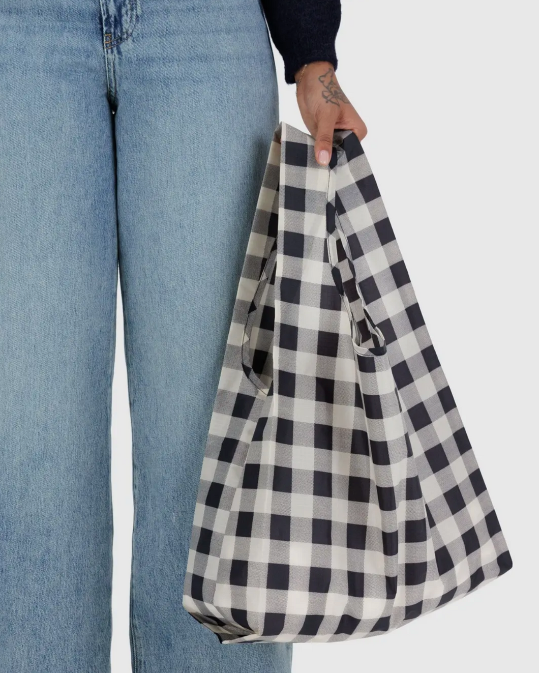 Standard Baggu | Black & White Big Check