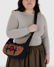 Load image into Gallery viewer, Medium Nylon Crescent Bag | Western Appliqué