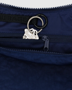 Medium Nylon Crescent Bag | Navy