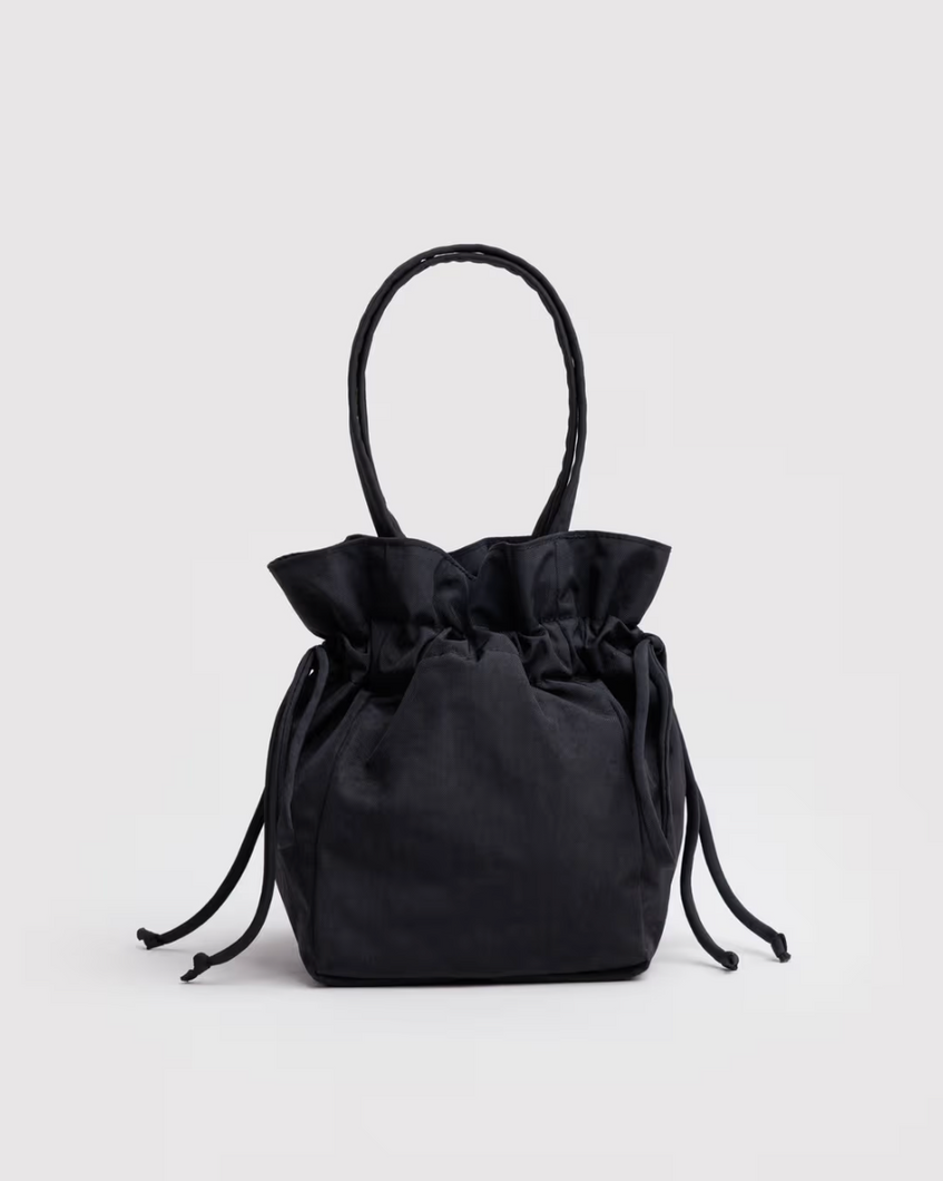 Nylon Drawstring Bag | Black