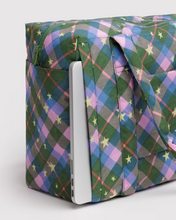 Load image into Gallery viewer, Small Cloud Carry-On | Green Star Plaid