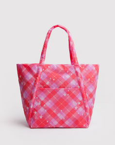 Cloud Bag | Pink Star Plaid