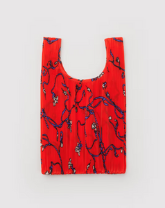 Pleated Baggu | Red Snapdragon