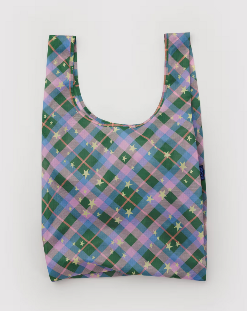 Standard Baggu | Green Star Plaid