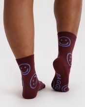 Charger l&#39;image dans la galerie, Crew Sock | Mahogany Happy