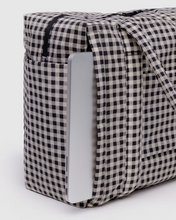 Charger l&#39;image dans la galerie, Small Cloud Carry-On | Black &amp; White Gingham
