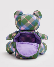 Load image into Gallery viewer, Bear Bag | Green Star Plaid