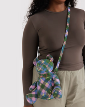 Load image into Gallery viewer, Bear Bag | Green Star Plaid