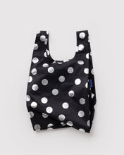 Load image into Gallery viewer, Baby Baggu | Silver Metallic Polka Dot