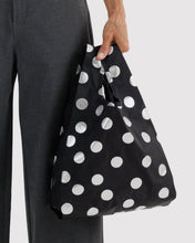 Load image into Gallery viewer, Baby Baggu | Silver Metallic Polka Dot