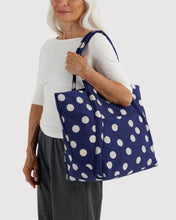 Load image into Gallery viewer, Cloud Bag | Navy and Cream Polka Dot