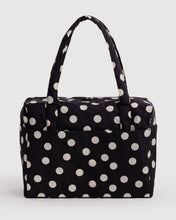 Load image into Gallery viewer, Cloud Carry-On | Black and Cream Polka Dot